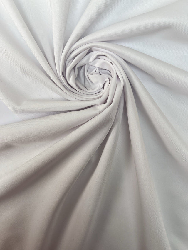White Polyester Knitted Fabric