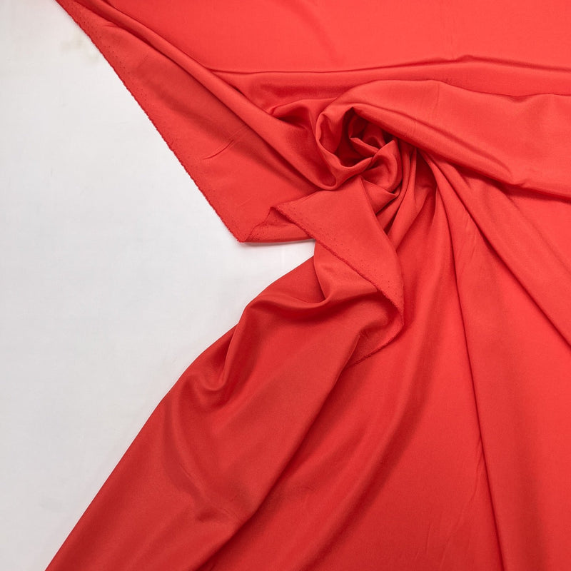 Red Polyester Crepe Fabric