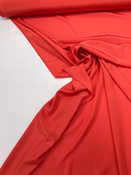 Red Polyester Crepe Fabric