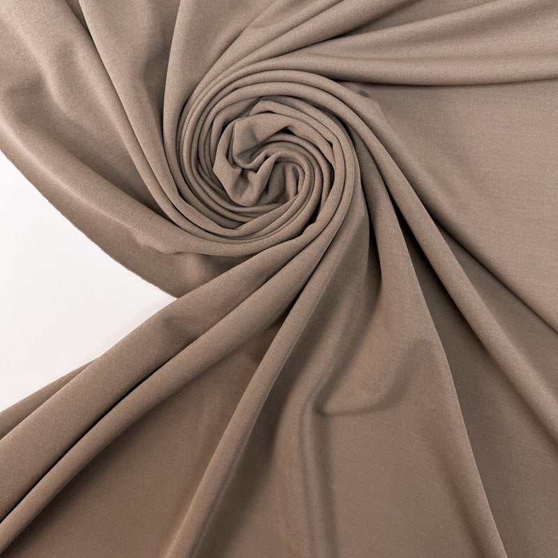 Cotton Knitted Fabric Gray Beige