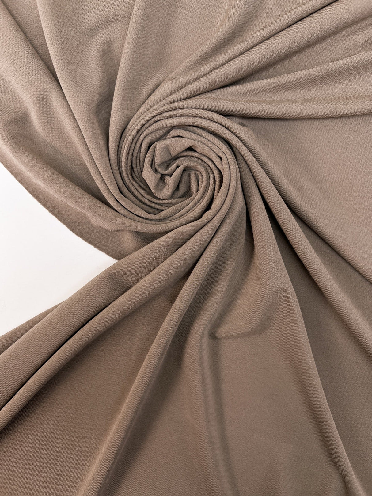 Cotton Knitted Fabric Gray Beige