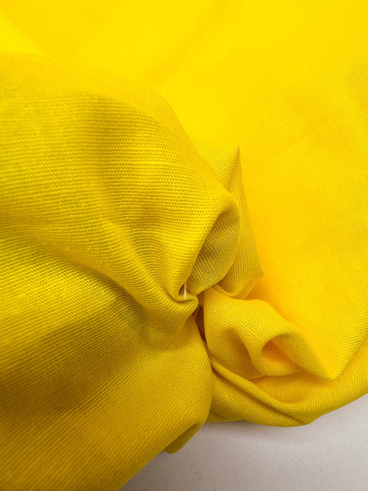 Yellow Viscose Elastane Woven
