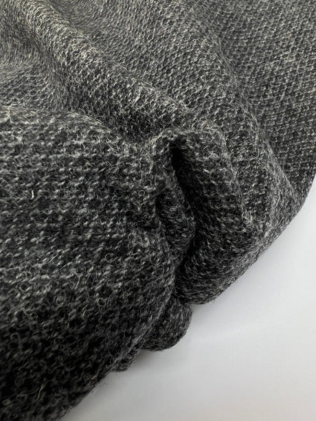 Wool Melange Gray Suiting Fabric