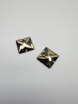 Silver Sewing Notions With Crystals