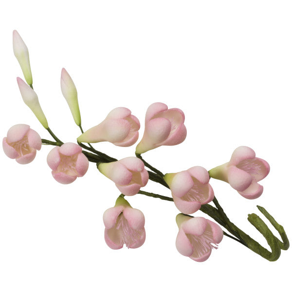 Pink Bell Flowers - Gum Paste Flowers cake topper