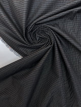 Cotton Striped Red Gray Fabric