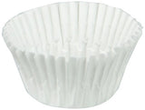 White Fluted Baking Cups - Small (mini) Size 1-1/2" x 1"