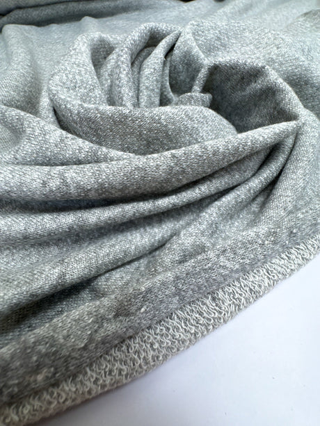 Cotton French Terry Melange Gray