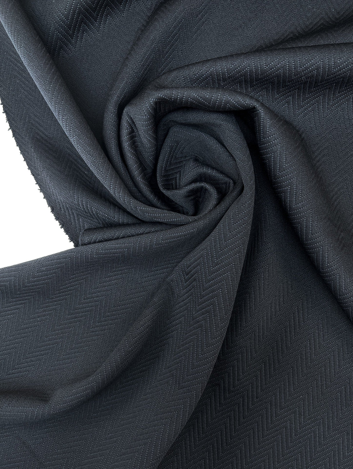 Bonded Blue-Black Stretch Knitted Fabric