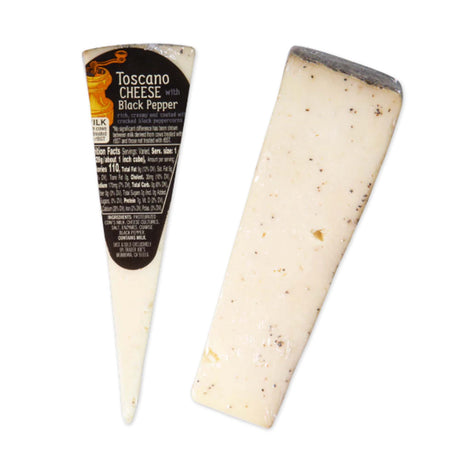 Toscano Cheese with Black Pepper – Bold Italian Style Cheese