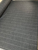 Wool Polyamid Gabardine Gray Black Striped