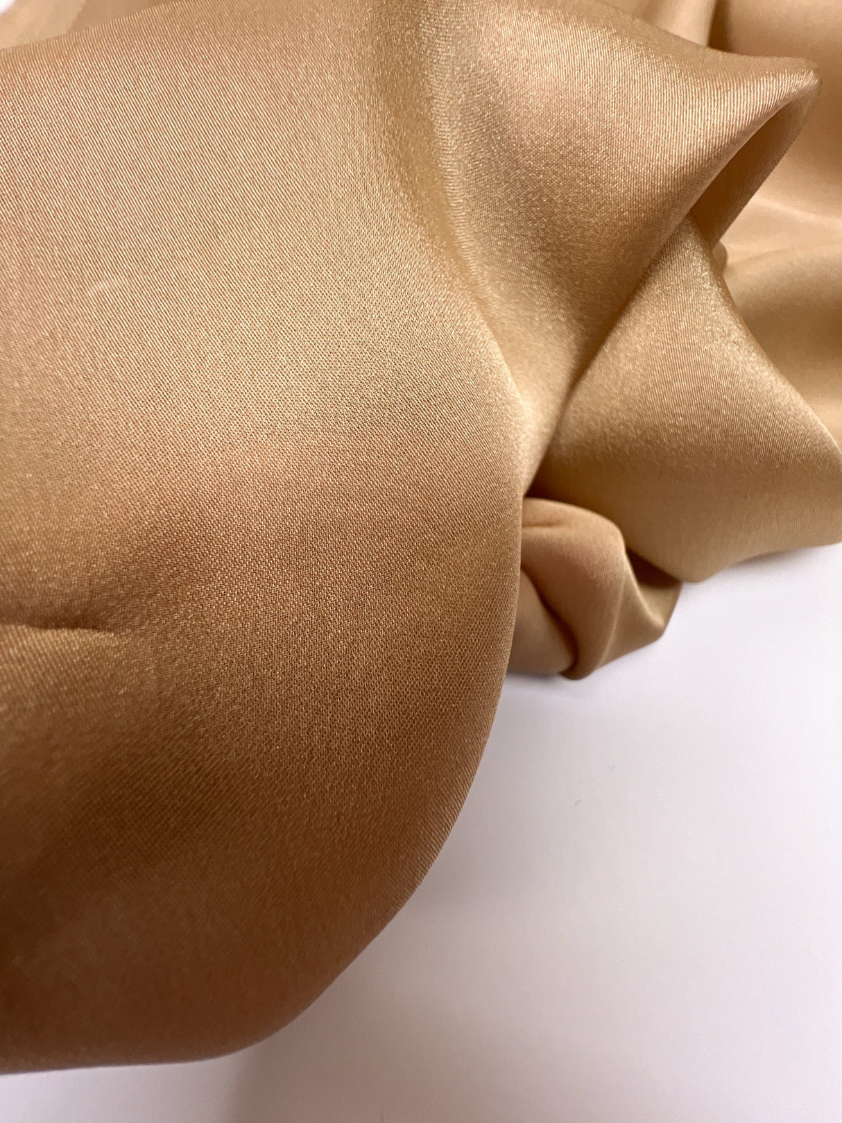 Silk Satin Fabric Brown