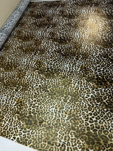 Animal Printed Golden Knitted Fabric