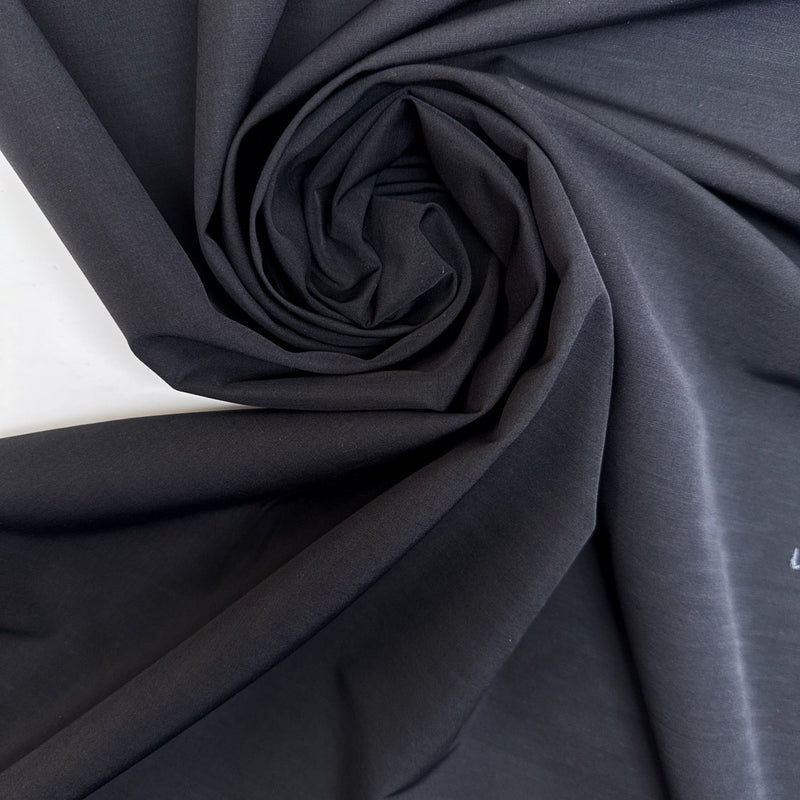 Wool Polyamide Woven Black Gray
