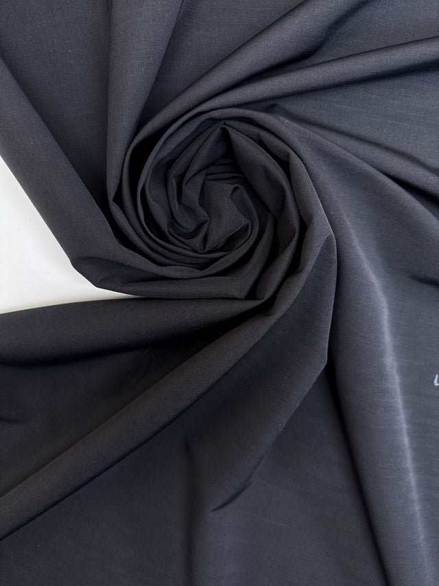 Wool Polyamide Woven Black Gray