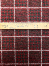 Wool Knitted Checked Fabric