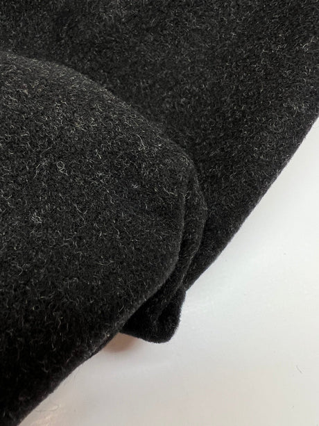 Wool Tweed Melange Gray Black