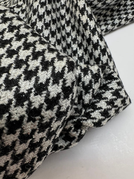 Wool Tweed Houndstooth Fabric