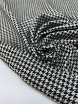 Wool Tweed Houndstooth Fabric