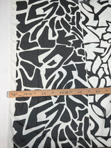 Polyester Chiffon Printed Black White