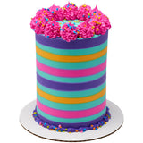 Quins Fancy Sprinkles, 19.5oz, Handheld Container, For Celebration Cakes, Cupcakes, Cookies - Neon Bright Confetti Quins