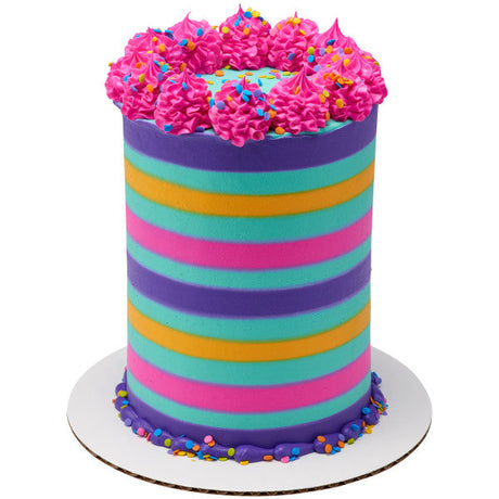 Quins Fancy Sprinkles, 19.5oz, Handheld Container, For Celebration Cakes, Cupcakes, Cookies - Neon Bright Confetti Quins