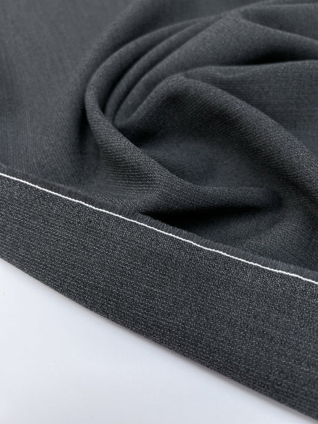 Wool Crepe Fabric Gray