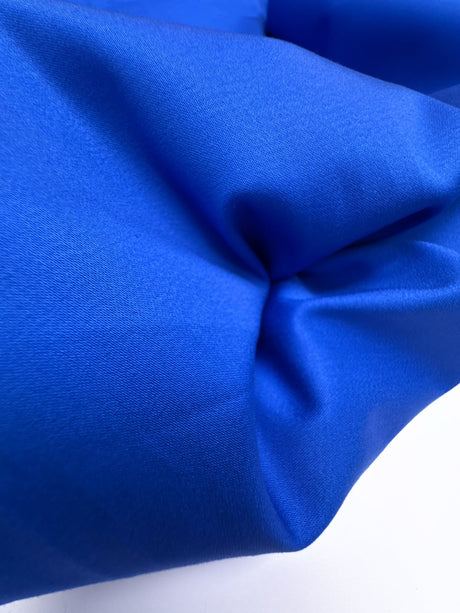 Italian Blue Cotton Viscose Elastane Fabric