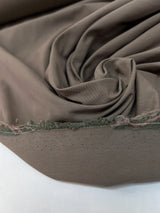 Brown Cotton Polyamide Twill