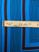 Polyester Sateen Printed Blue