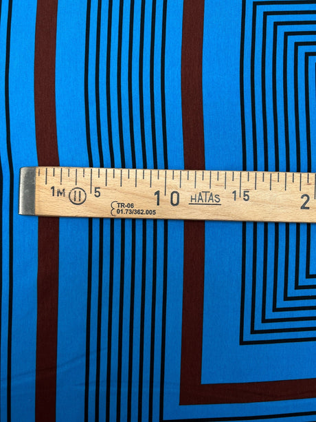 Polyester Sateen Printed Blue