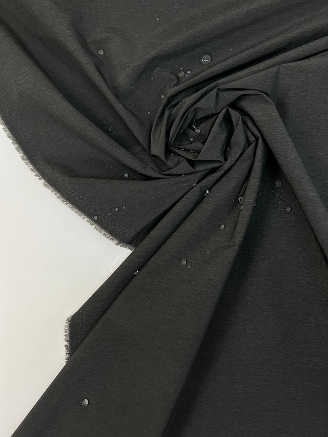 Nylon Polyester Jacket Fabric Melange Gray