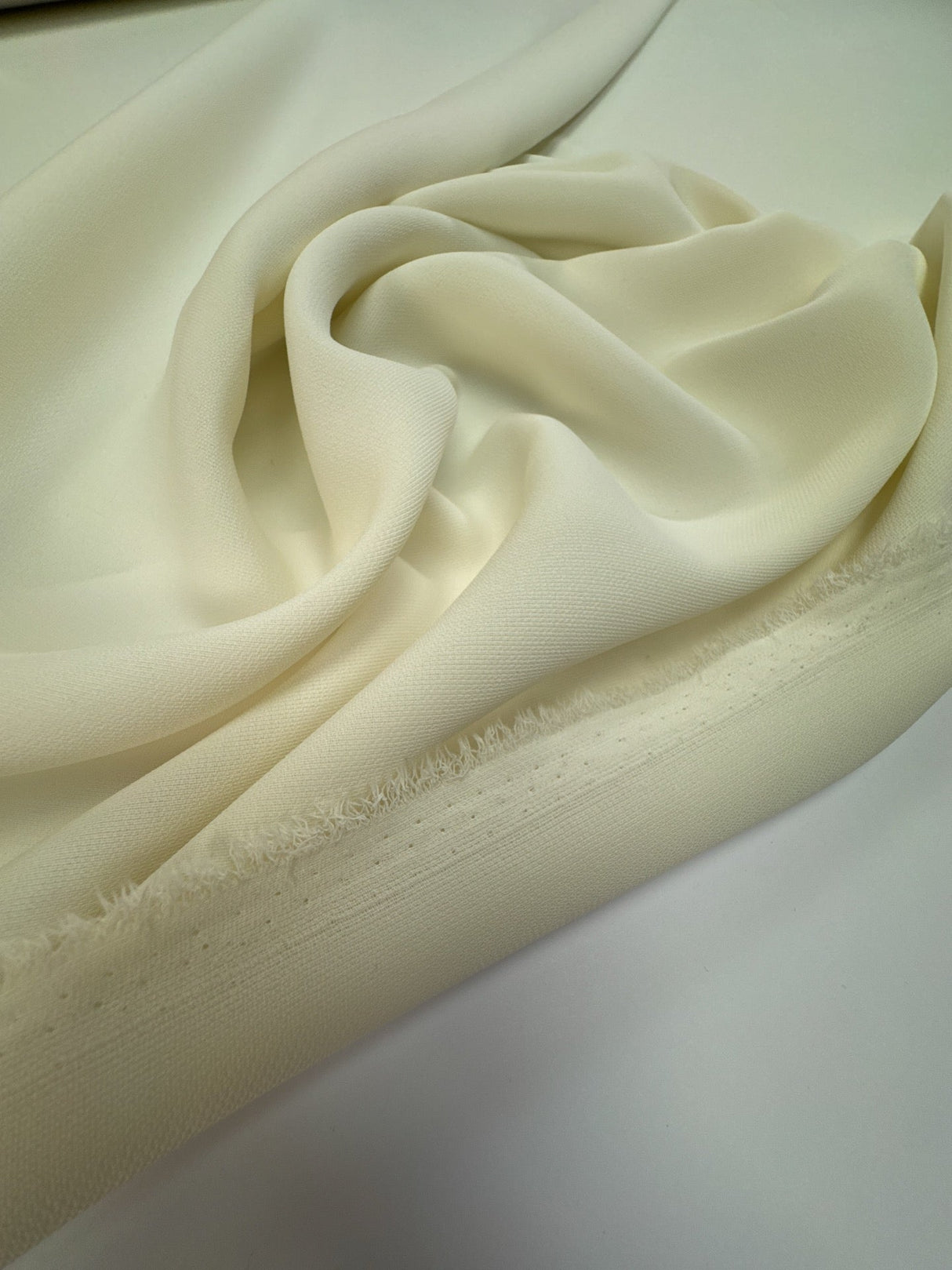 White Polyester Piqué Woven