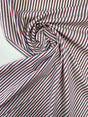 Cotton Twill Fabric Multicolour Stripes Herringbone