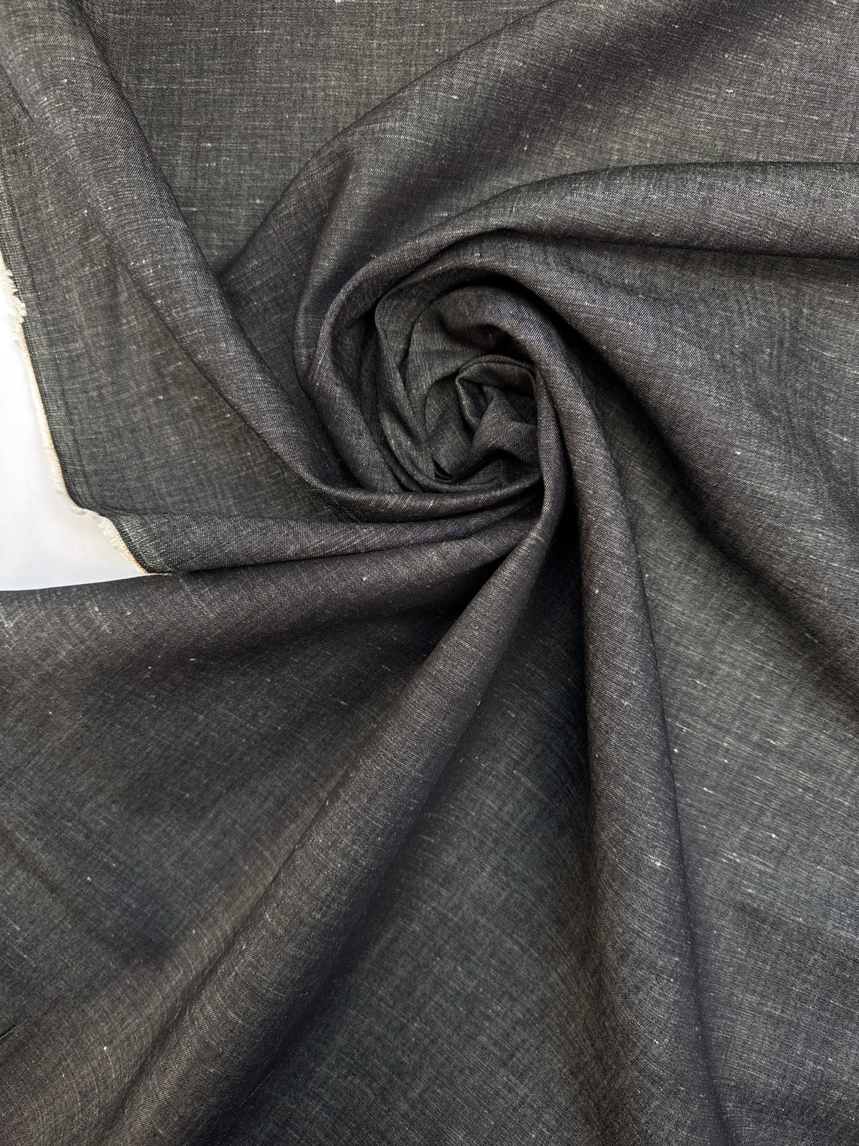 Cotton Linen Denim Blue Shade