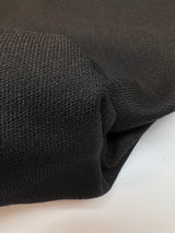 Italian Black Wool Dress Fabric