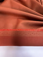 Orange Viscose Wool Twill Suiting