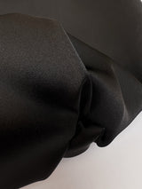 Black Stretch Sateen Fabric