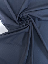Wool Polyester Blend Striped Suiting