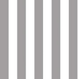 1″ One Inch Gray and White Stripes Poly Cotton Fabric