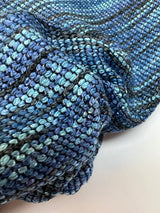 Viscose Cotton Woven Fabric Blue Abstract