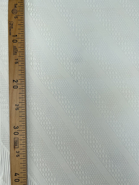 Polyamide Elastane Knitted Fabric White Geometric Print
