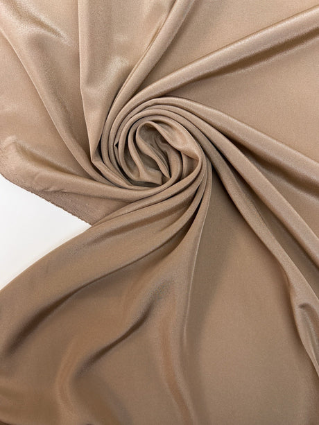 Beige Polyester Crepe Lining