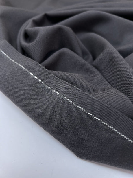 Italian Gray Wool Twill