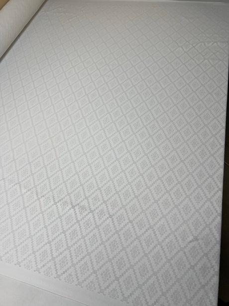 Polyamide Elastane Knitted Geometric White