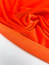 Orange Velour Knitted Polyamide