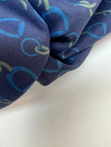 Printed Polyamide Elastane Knit Green-Blue