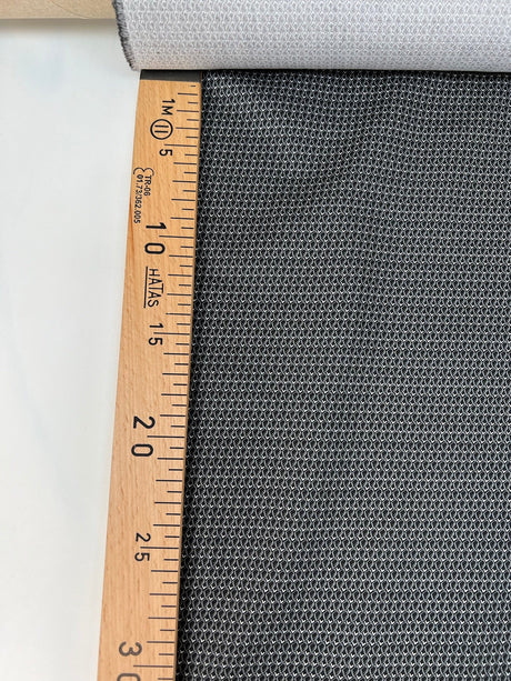 Cotton Poplin Gray Geometric Print