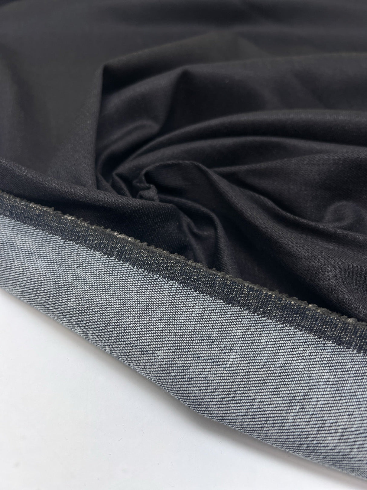 Cotton Elastane Denim Blue Black