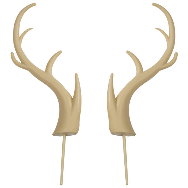 DEER ANTLERS CREATIONS Cake Topper for Birthdays and Parties 2-Pc